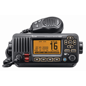 Icom M324G Fixed Mount VHF Marine Transceiver w/Built-In GPS - Black